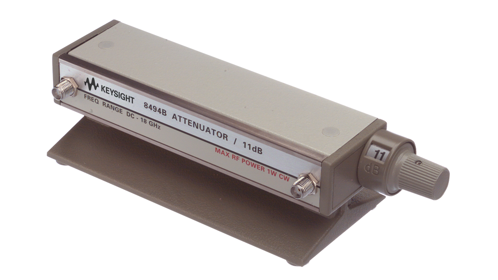 Keysight 8494B/002 Manual Attenuator, 18 GHz, 11 dB, 1-dB Steps