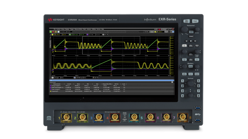 Keysight EXR258A Infiniium EXR-Series Oscilloscope: 2.5 GHz, 8 Channels