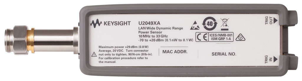 Keysight U2049XA/100/U2032A/U2034F Power Sensor, 10 MHz to 33 GHz