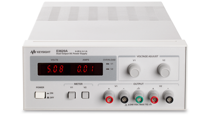Keysight E3620A DC Power Supply, Dual Output, 2 x 25V/1A, 50W, Non-Programmable