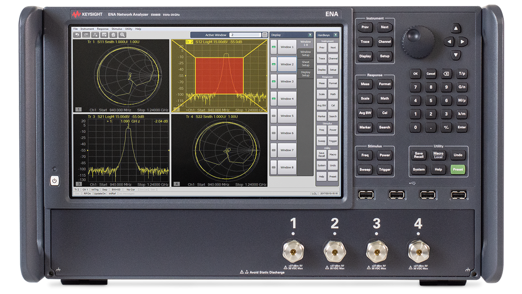 Keysight E5080B/4K0/172/175/1E5 ENA Vector Network Analyzer