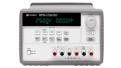 Keysight E3631A 80W Triple Output Power Supply, 6V, 5A & ±25V, 1A