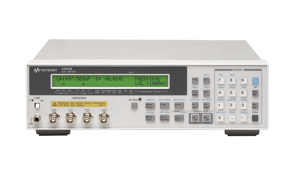 Keysight 4263B LCR Meter, 100 Hz to 100 kHz