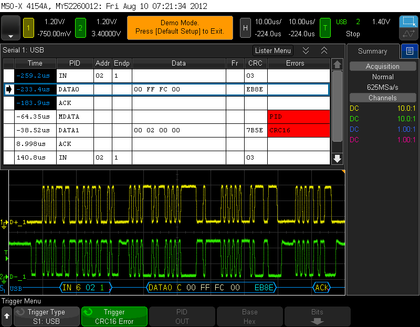Keysight D6000USBA USB 2.0 Triggering and Analysis for the 6000 X-Series