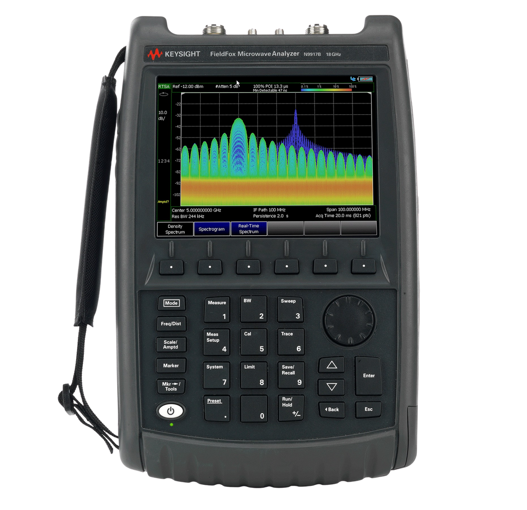 Keysight N9917B/010/210/211/215/233/235/350 FieldFox Handheld Microwave Analyzer, 18 GHz