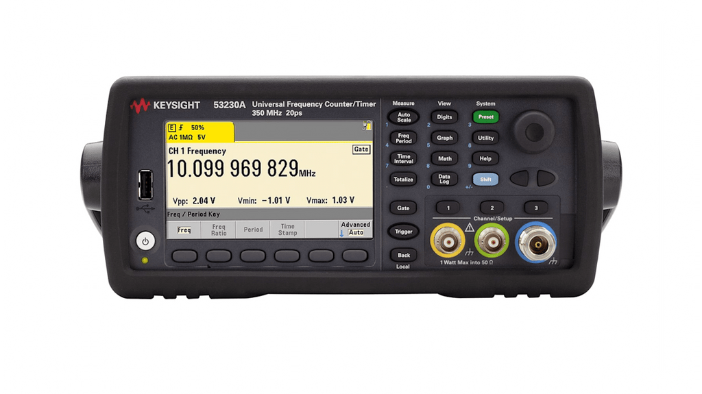 Keysight 53230A/000/106/150/200/202/301/400 350 MHz Universal Frequency Counter/Timer, 12 digits/s, 20 ps