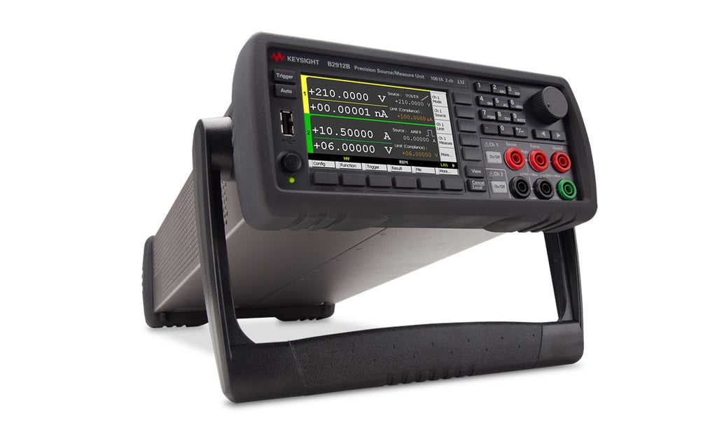 Keysight B2912B Precision Source Measure Unit, 2 Chan, 10 fA, 210 V, 3 ADC, 10.5 A, B2900B Series