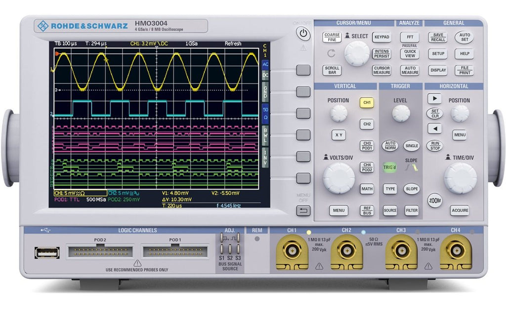 Rohde & Schwarz HMO3524 Oscilloscope, 350 MHz