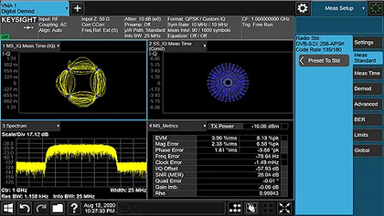 Keysight N9054EM0E VMA Vector Modulation Analysis Measurement Application, Multi-Touch UI